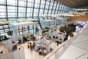 GOOD LIFE フェアの会場を上から見た展示会のブース